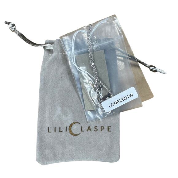 LILI CLASPE Silver Plated Rope The Moon Necklace Lariat New in Box - Picture 2 of 5